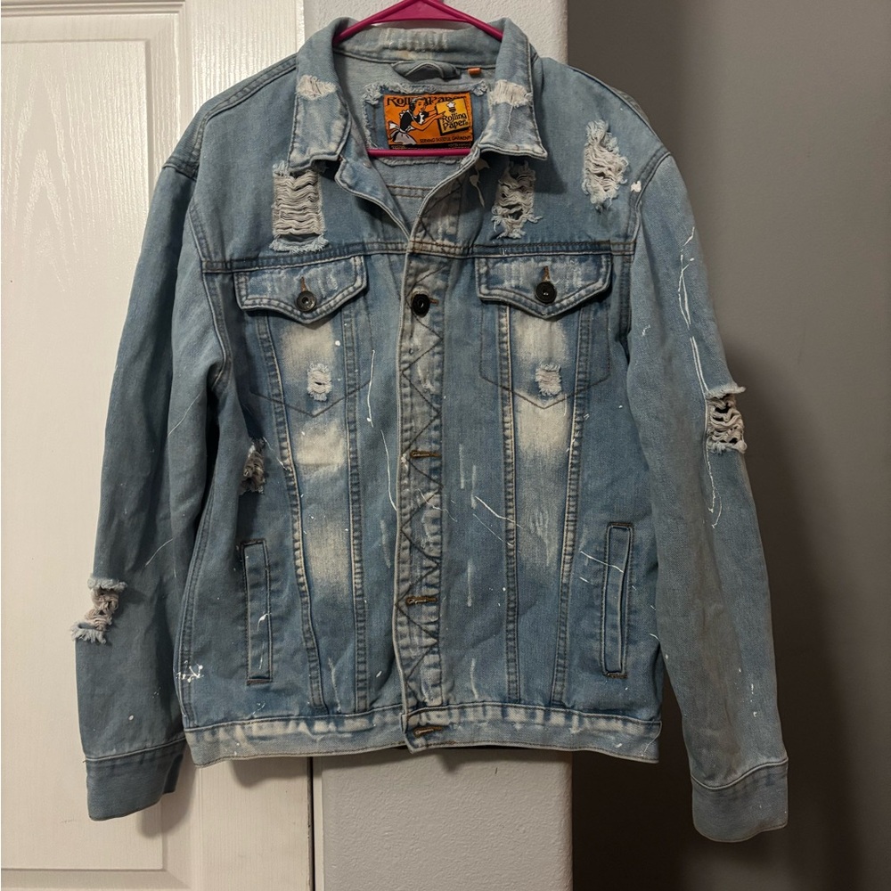 Distressed Denim Jacket - Picture 2 of 4